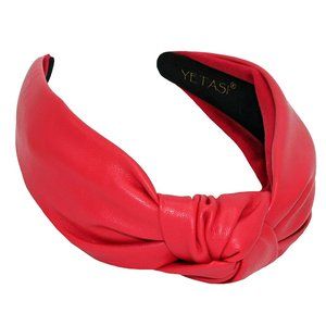 Women is Made of Non Slip Material. Candy Red Headband is a Leather Headbands